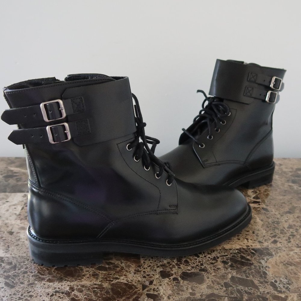 ALLSAINTS Black Leather Brigade Boot 40/10